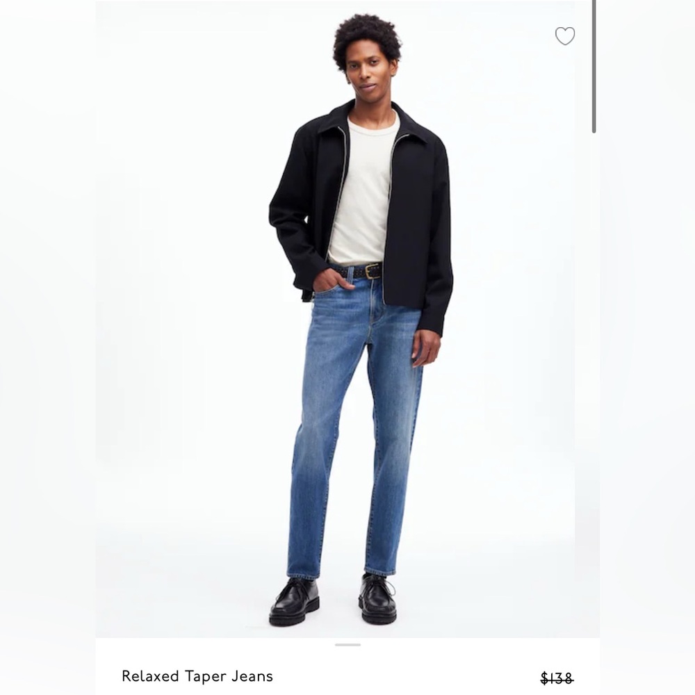 Madewell Men's Relaxed Taper Jeans in Dawning Wash